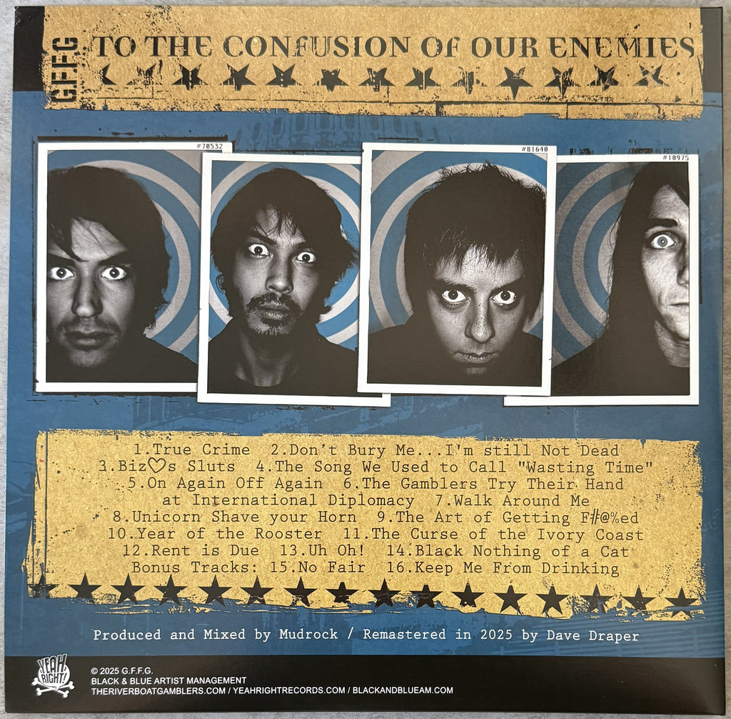 The Riverboat Gamblers - To The Confusion Of Our Enemies 2025 NEW/NM Ltd Edtn (500) Blue Vinyl