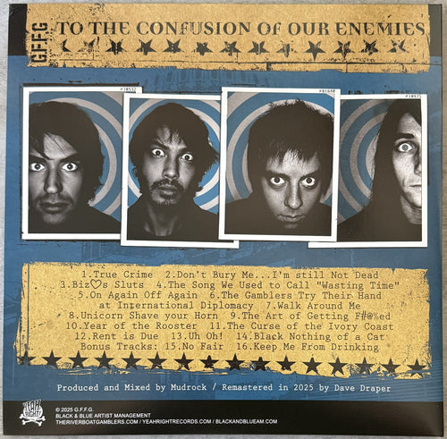 The Riverboat Gamblers - To The Confusion Of Our Enemies 2025 NEW/NM Ltd Edtn (500) Blue Vinyl