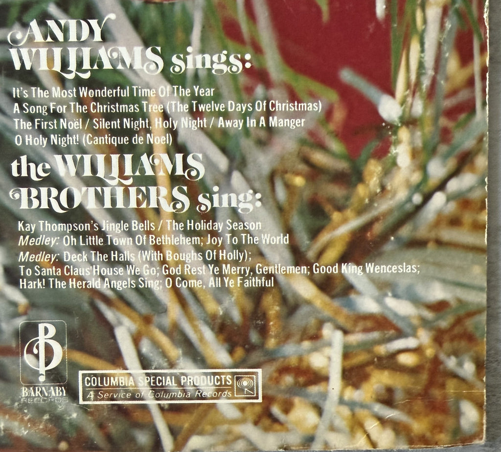 Christmas w Andy Williams & The Williams Bros - 1971 TH 1st Press