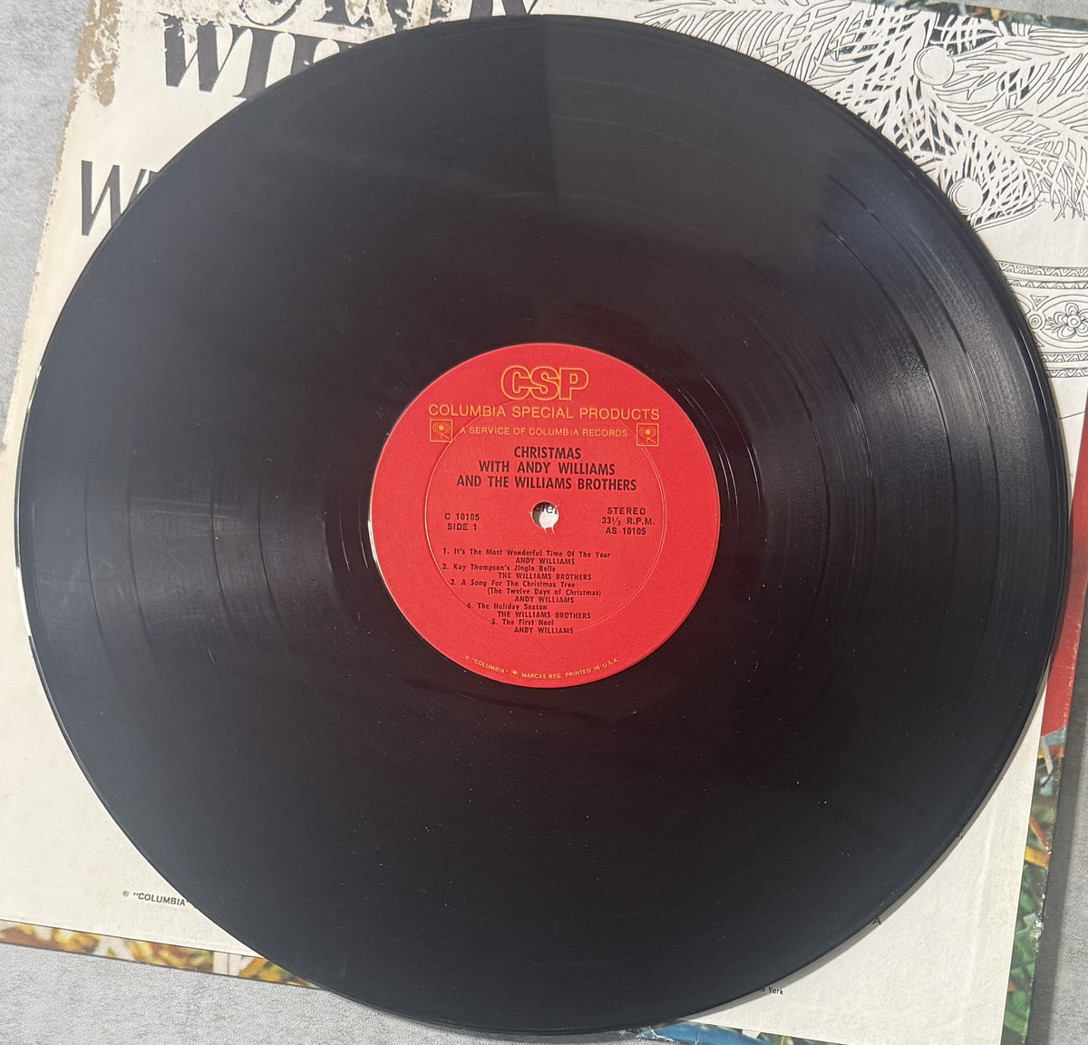Christmas w Andy Williams & The Williams Bros - 1971 TH First Press