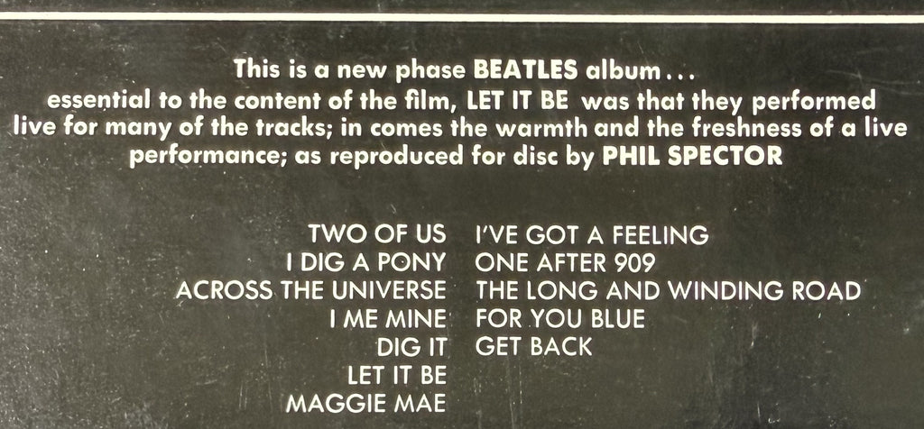 The Beatles - Let It Be 1970 US 1st Press VG+/VG+