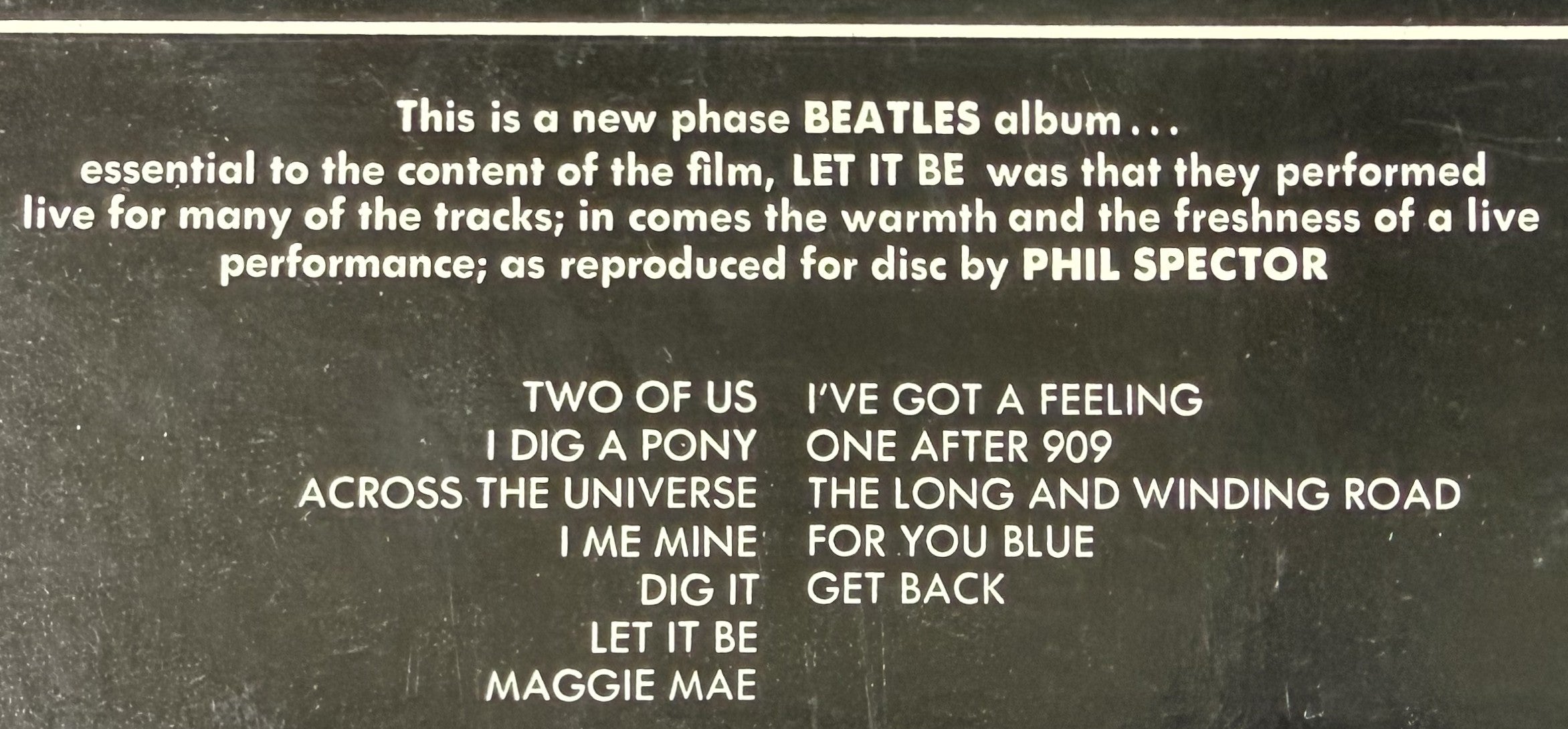 The Beatles - Let It Be 1970 US 1st Press VG+/VG+