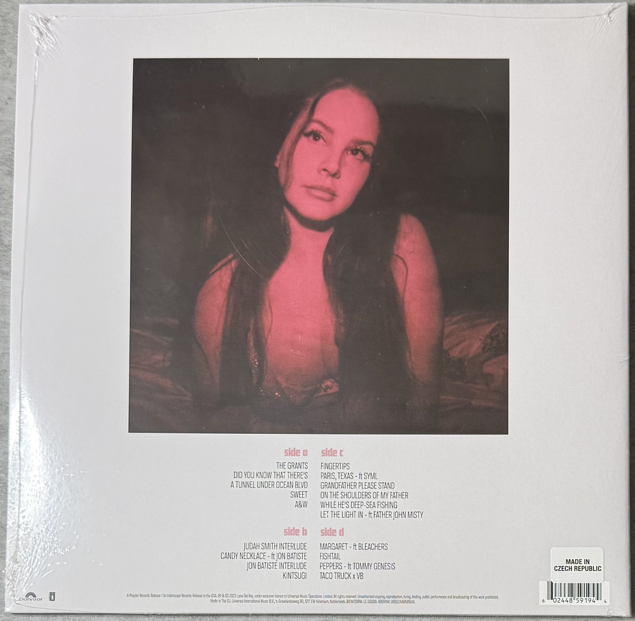 Lana Del Rey - ...Tunnel Under Ocean Blvd SEALED/NM 2023 1st Press Light Pink 180g Vinyl