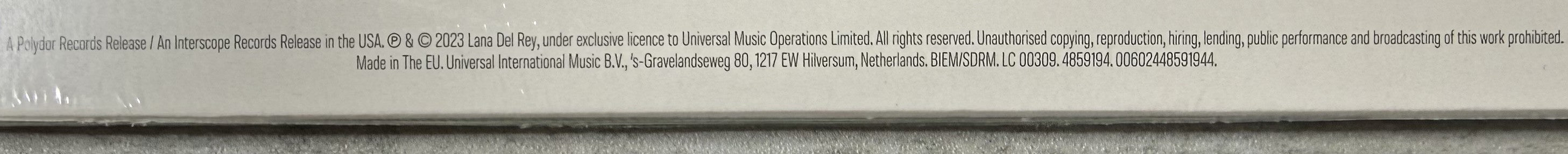 Lana Del Rey - ...Tunnel Under Ocean Blvd SEALED/NM 2023 1st Press Light Pink 180g Vinyl