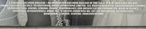 Lana Del Rey - Chemtrails Over The Country Club SEALED/NM 2021 1st Press
