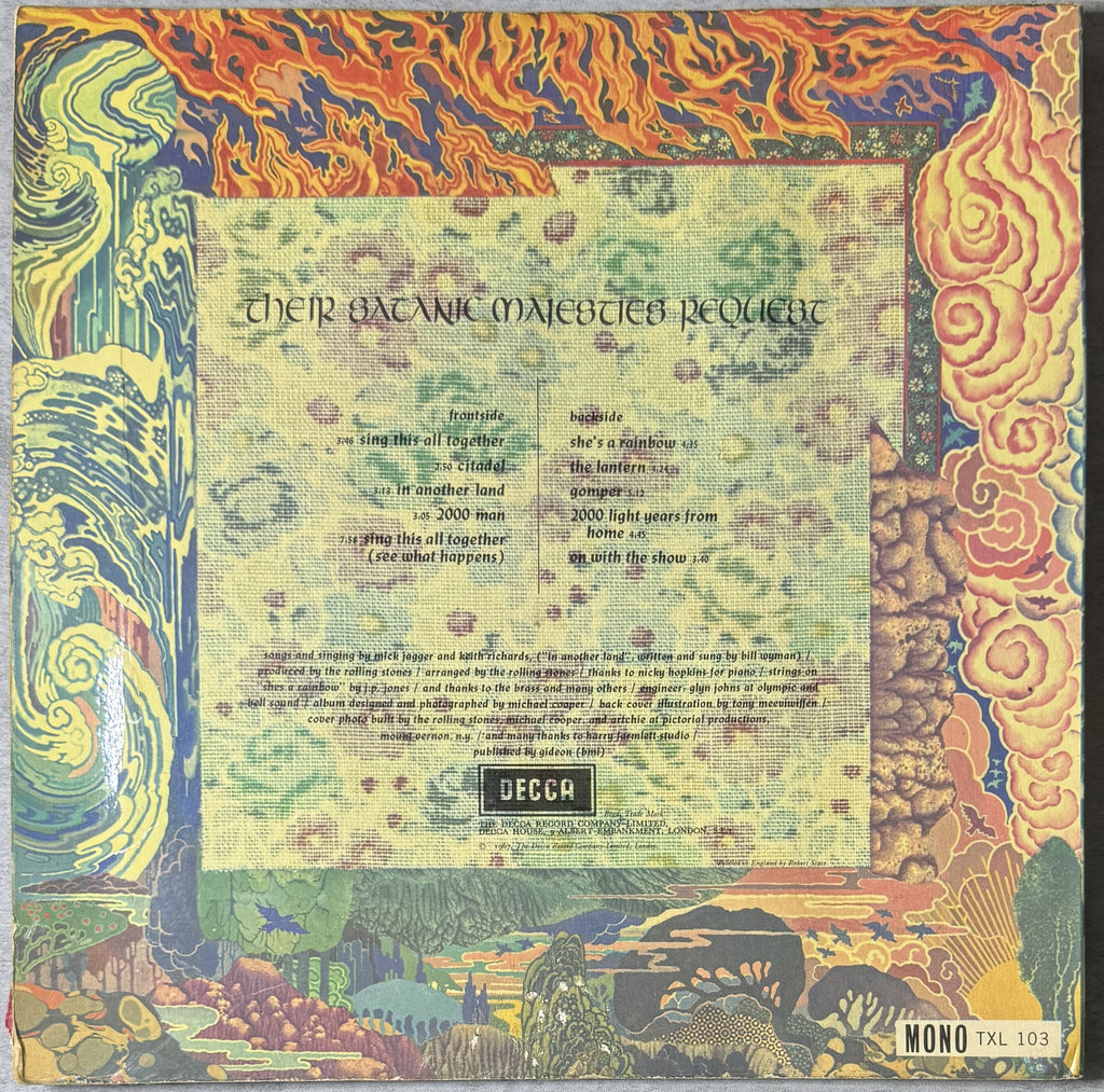 The Rolling Stones - Their Satanic Majesties Request 1967 UK Import repress G/G+