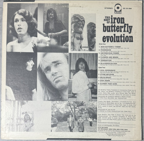 The Best of Iron Butterfly Evolution - 1971 US 1st Press Club Edtn VG/VG+ Stereo