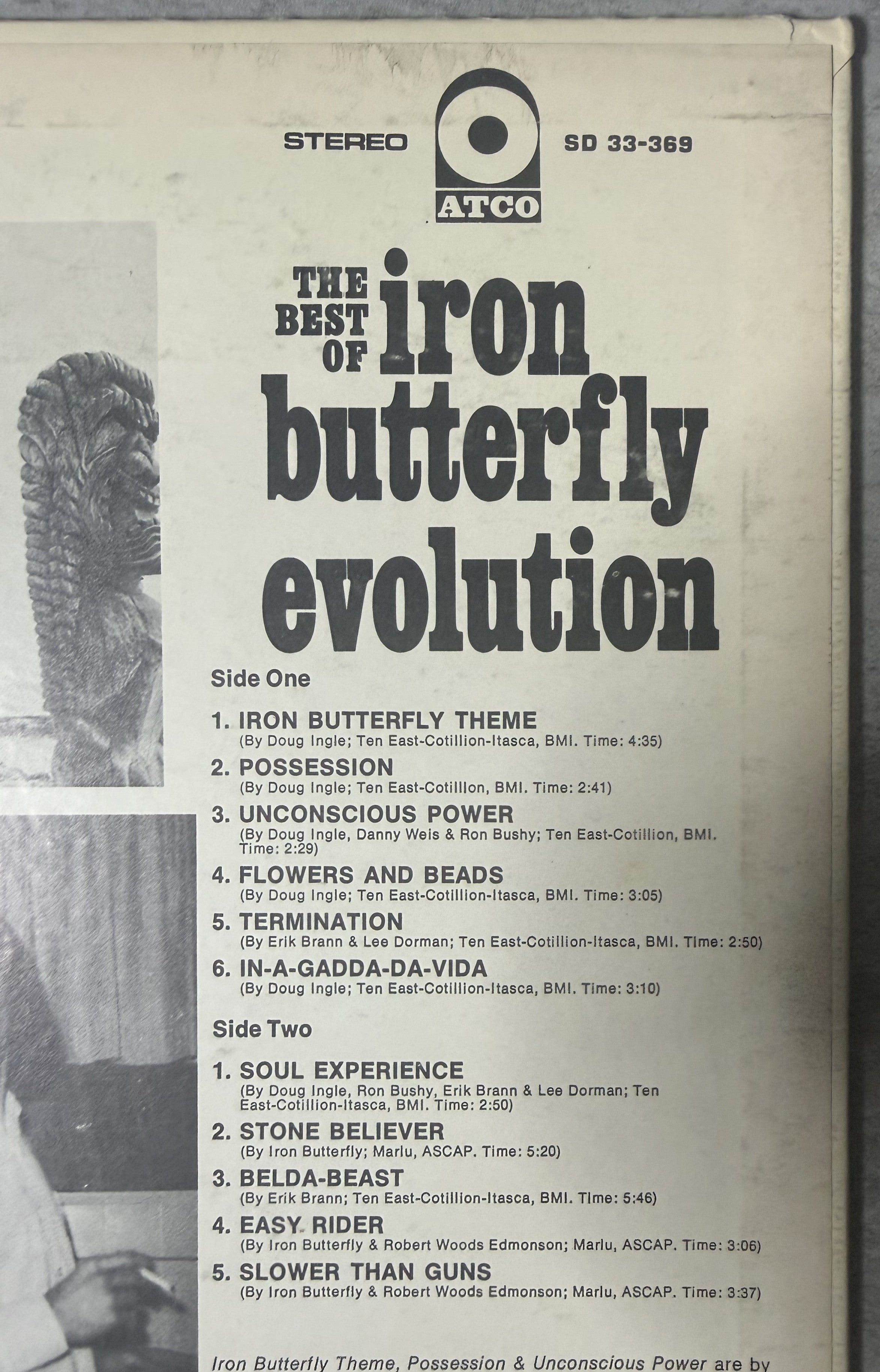 The Best of Iron Butterfly Evolution - 1971 US 1st Press Club Edtn VG/VG+ Stereo