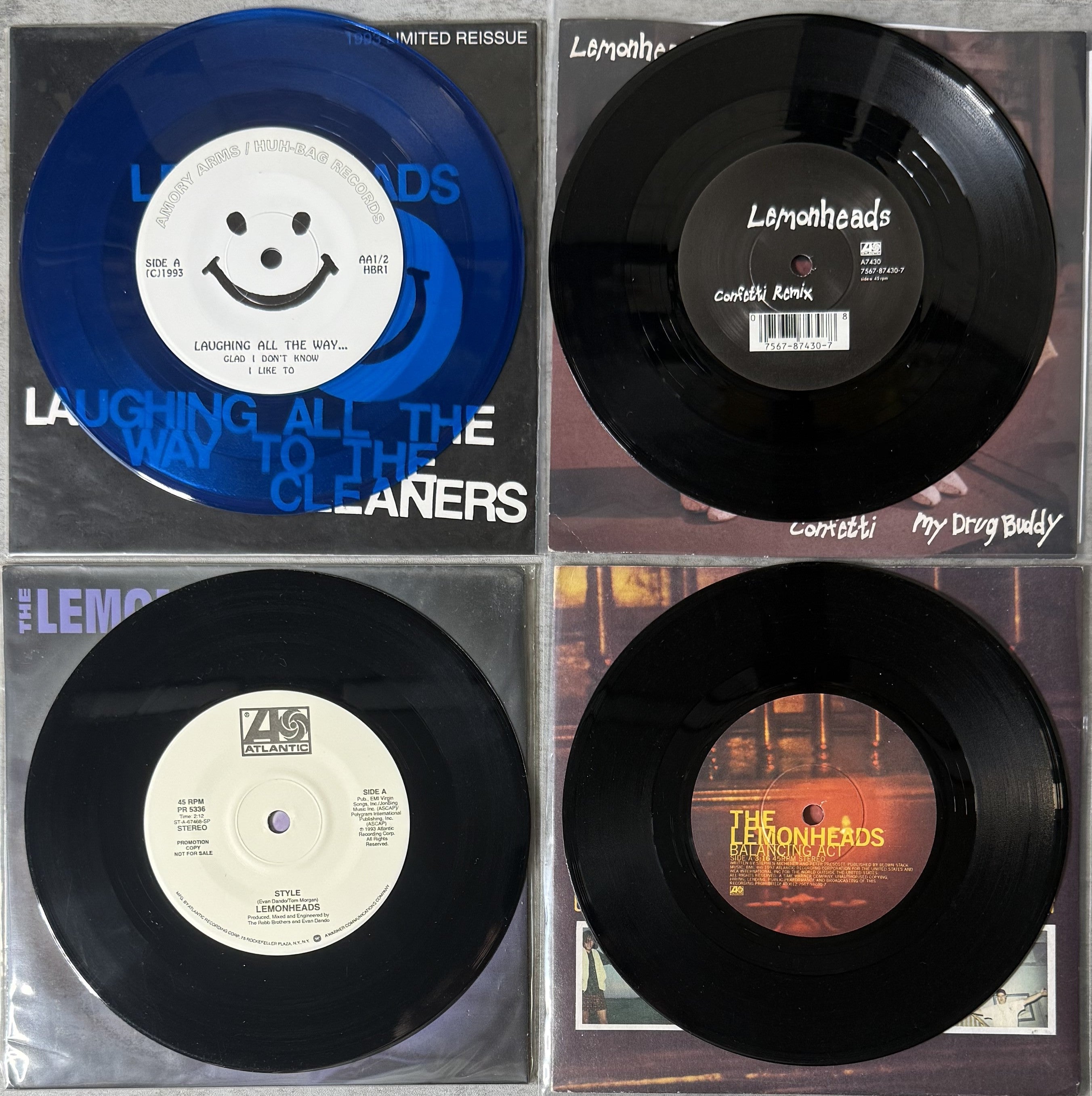 Lemonheads Fan Pack - 8 x 7" 45s 1986-1997 w/ PROMO & Imports VG/VG+ play