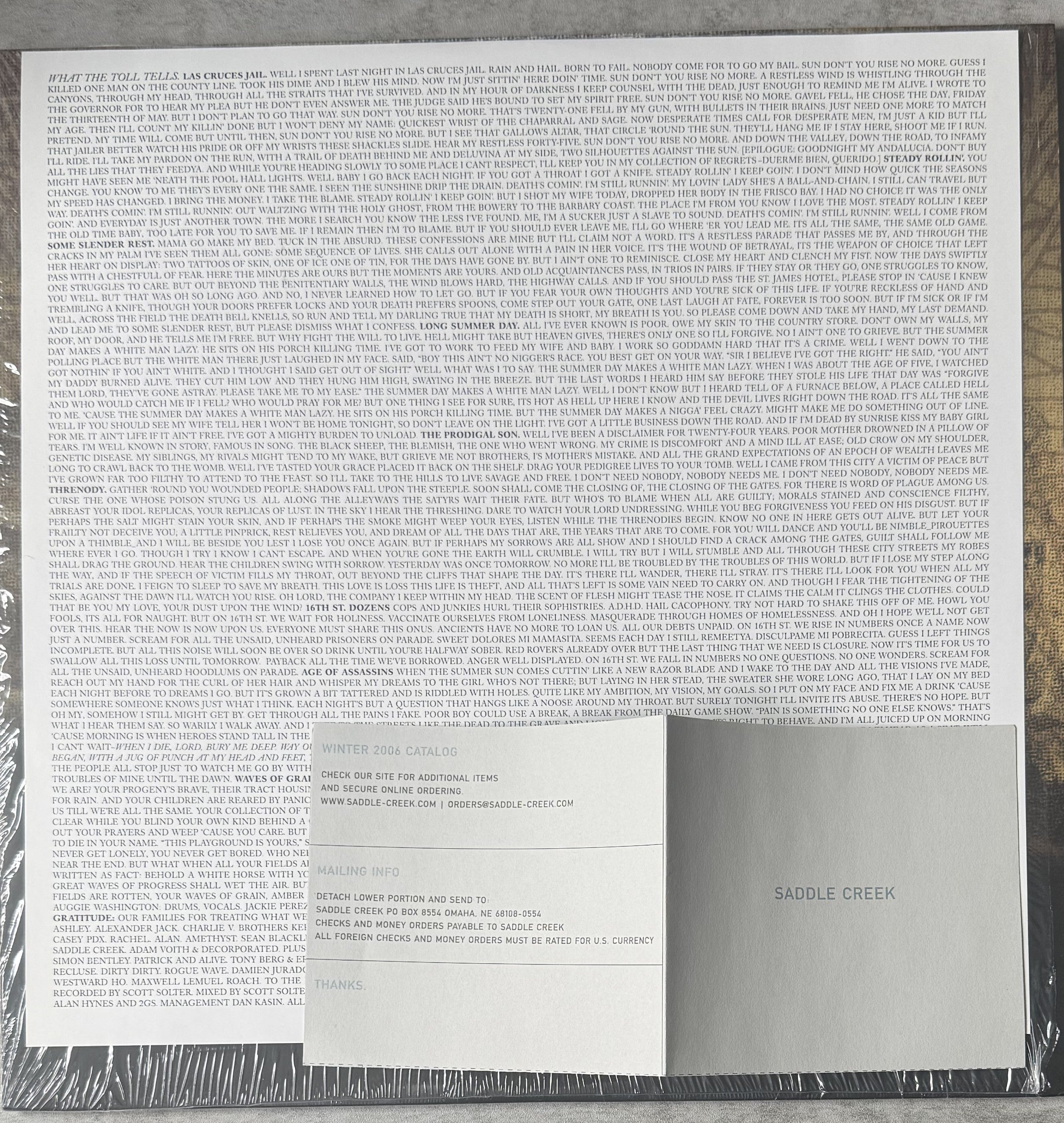 Two Gallants - What The Toll Tells 2006 1st Press 2xLP on 180g Vinyl VG+/VG+