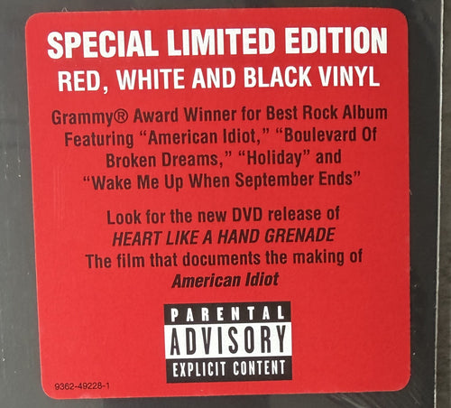 Green Day - American Idiot 2015 EU Import SEALED/NM Ltd Edtn Color Vinyl