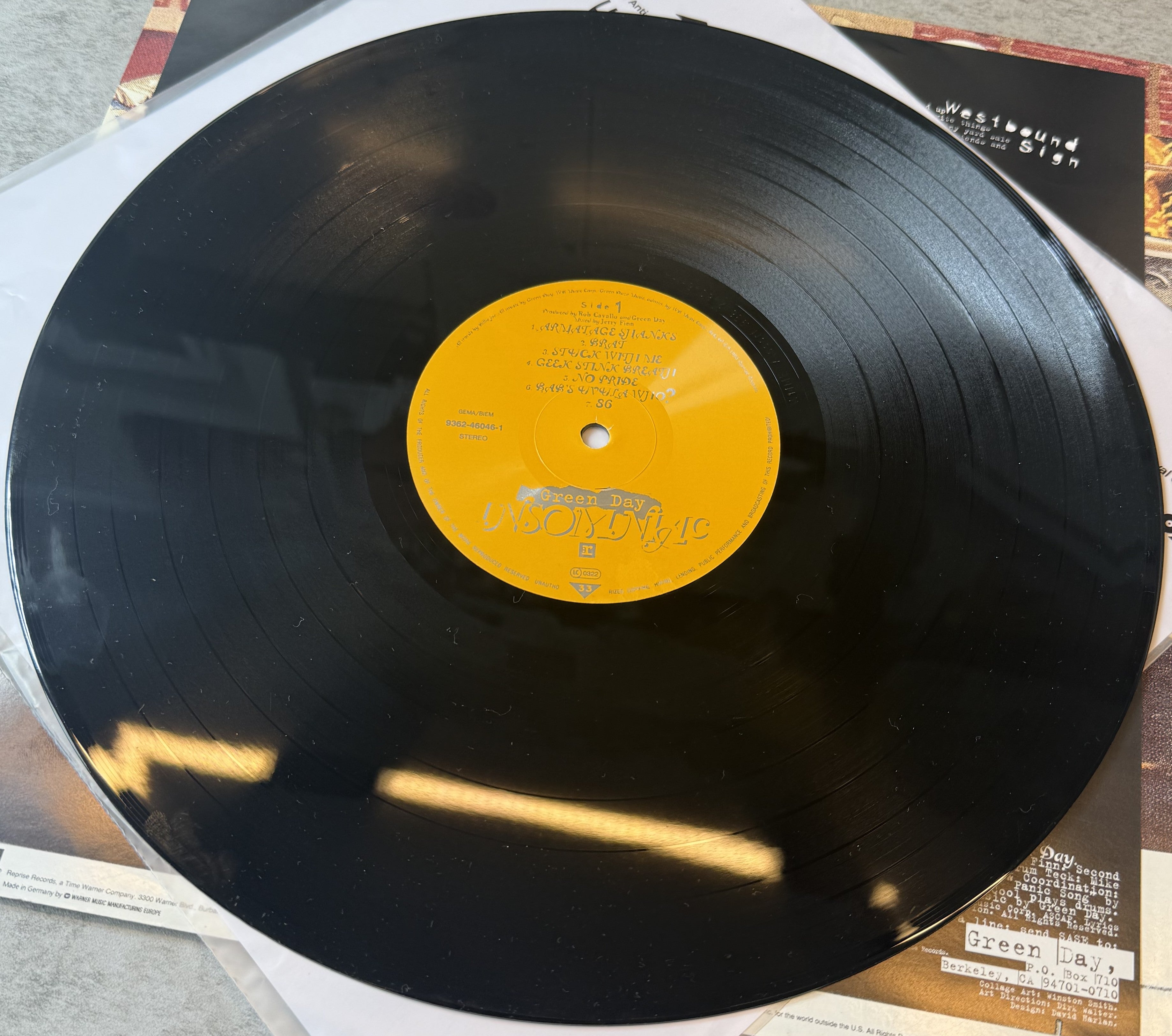 Green Day - Insomniac 1995 Germany 1st Press VG+/VG+