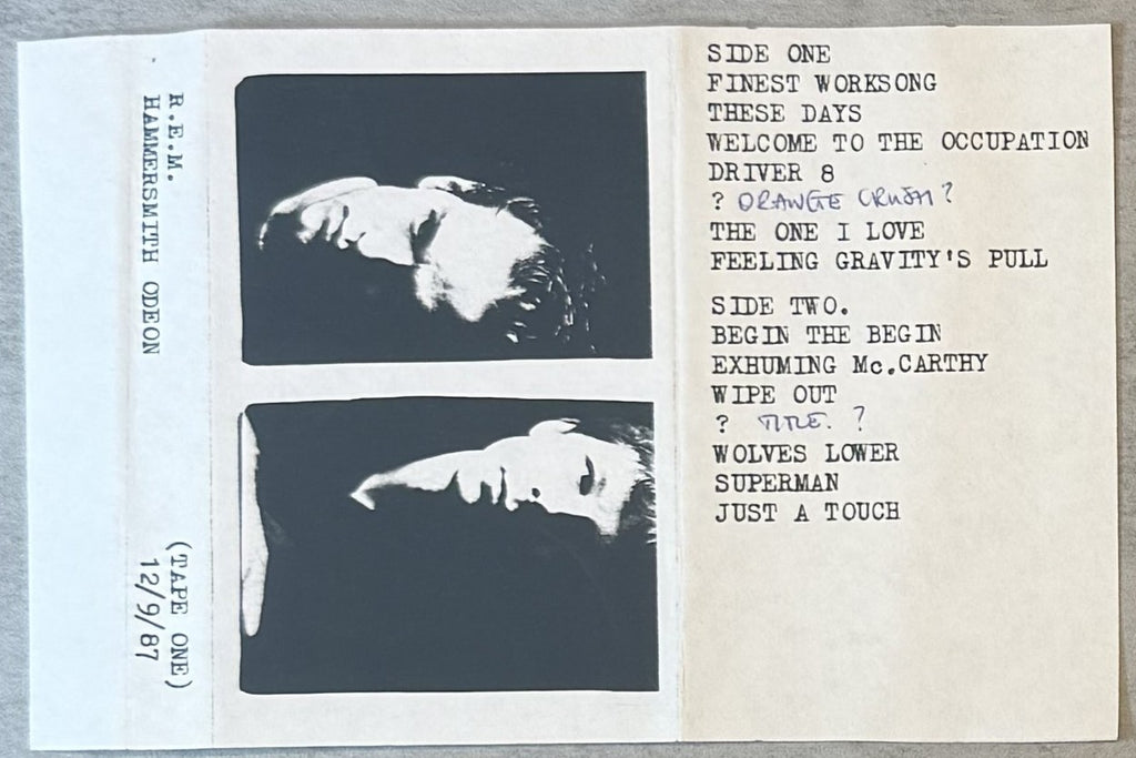 REM - Hammersmith Odeon 1987 bootleg live (2 tapes) VG+