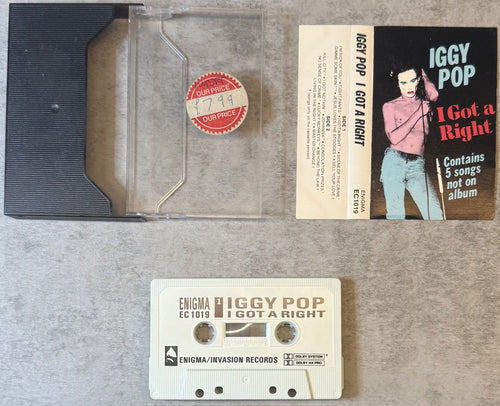 RARE Iggy Pop - I Got A Right 1983 US Special Edtn Cassette VG+