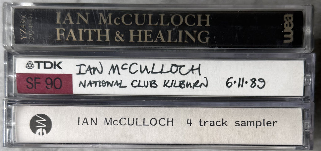 Ian McCullough - Faith & Healing + 2 bootleg cassettes 1989-91 UK Imports VG+