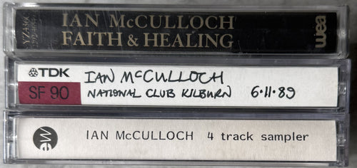 Ian McCullough - Faith & Healing + 2 bootleg cassettes 1989-91 UK Imports VG+