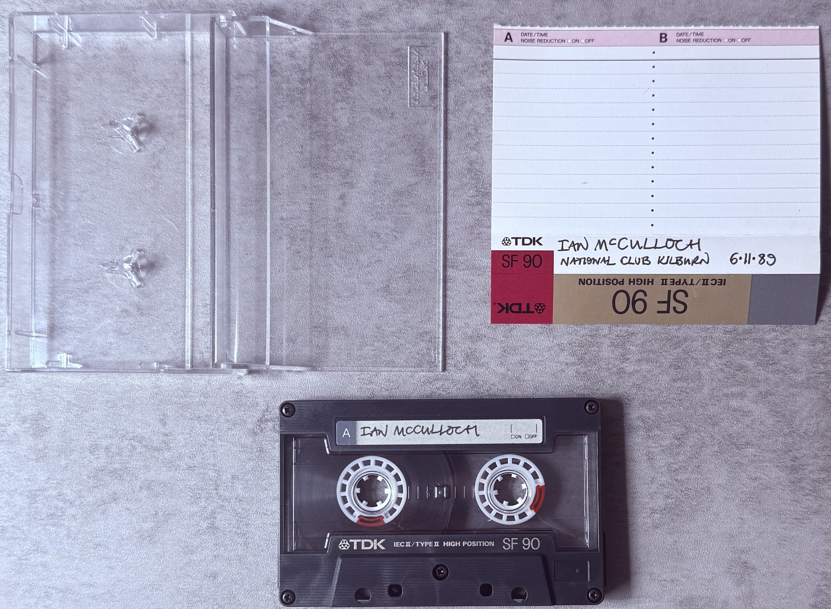 Ian McCullough - Faith & Healing + 2 bootleg cassettes 1989-91 UK Imports VG+