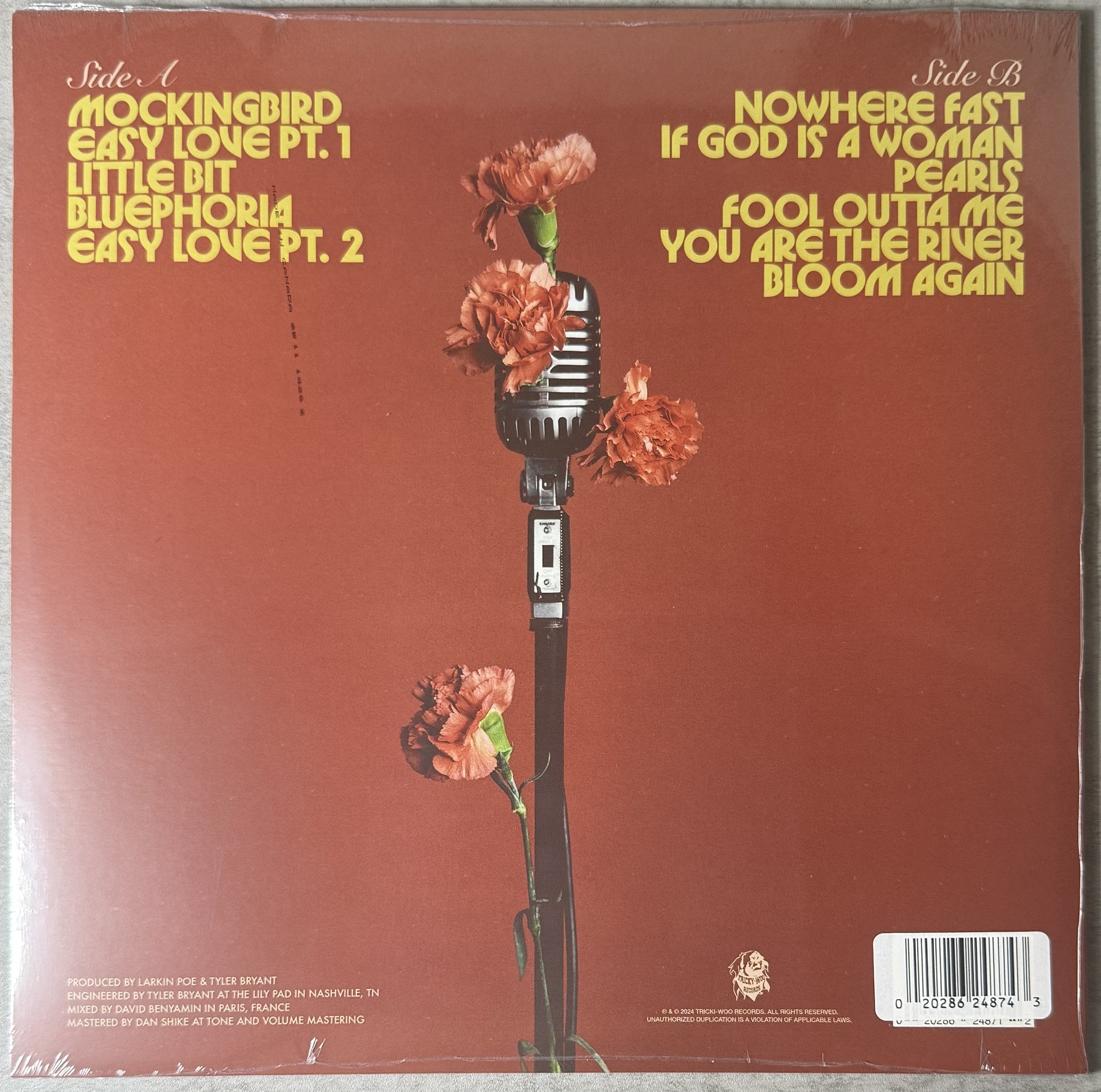 AUTOGRAPHED Larkin Poe - Bloom SEALED/NM 2025 Ltd Edtn (300) Pink Vinyl EU Import