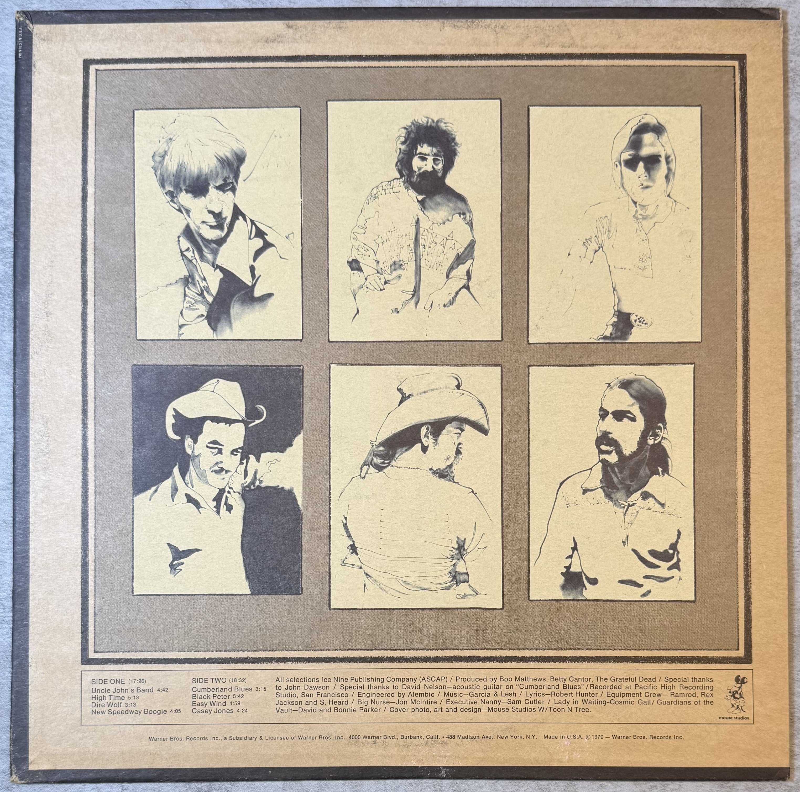 Grateful Dead - Workingman's Dead 1970 US 1st Press VG/VG+