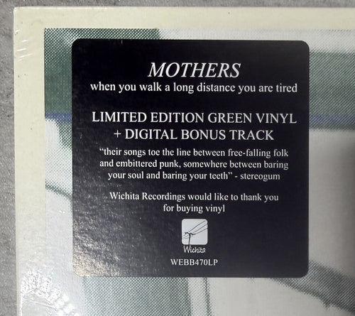 Mothers - When You Walk... SEALED/NM 2016 UK Import Ltd Edtn Green Vinyl