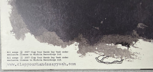 Clap Your Hands Say Yeah - Some Loud Thunder 2007 UK import 1st Press VG+/VG+