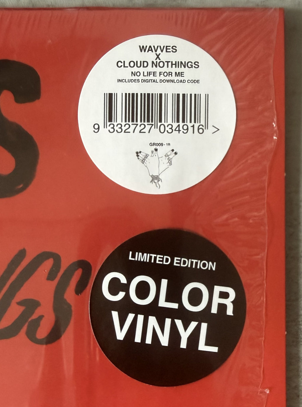 Wavves x Cloud Nothings - No Life For Me 2015 Ltd Edtn (1,000) Red Vinyl VG+/VG+