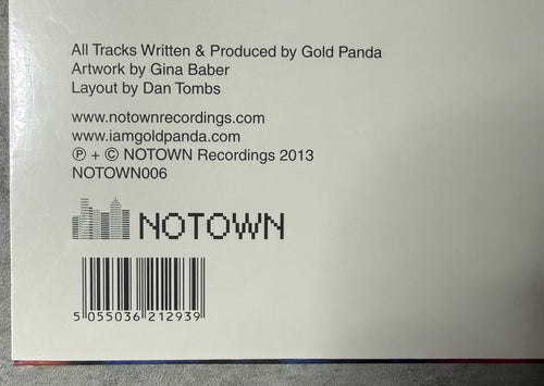 Gold Panda - Quitter's Raga SEALED/NM 7" 2013 UK Ltd Edtn (600) Heavy Vinyl