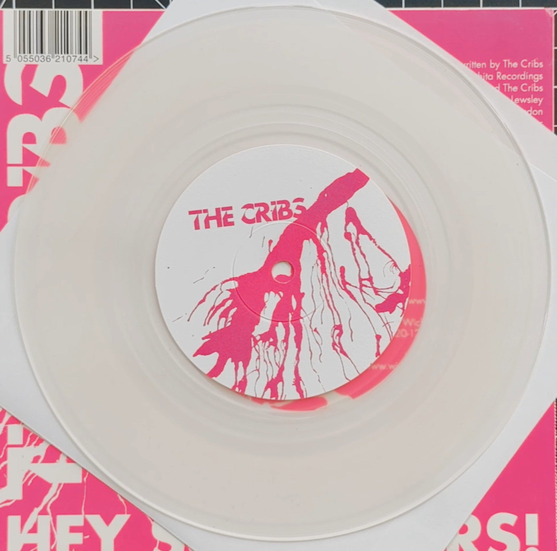 The Cribs - Hey Scenesters! 2005 UK 7" Import Clear Vinyl