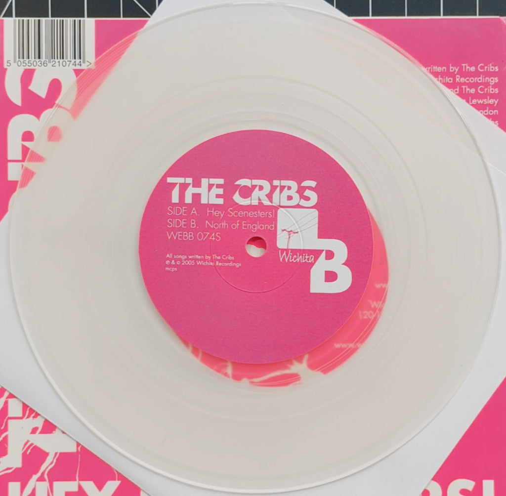 The Cribs - Hey Scenesters! 2005 UK 7" Import Clear Vinyl