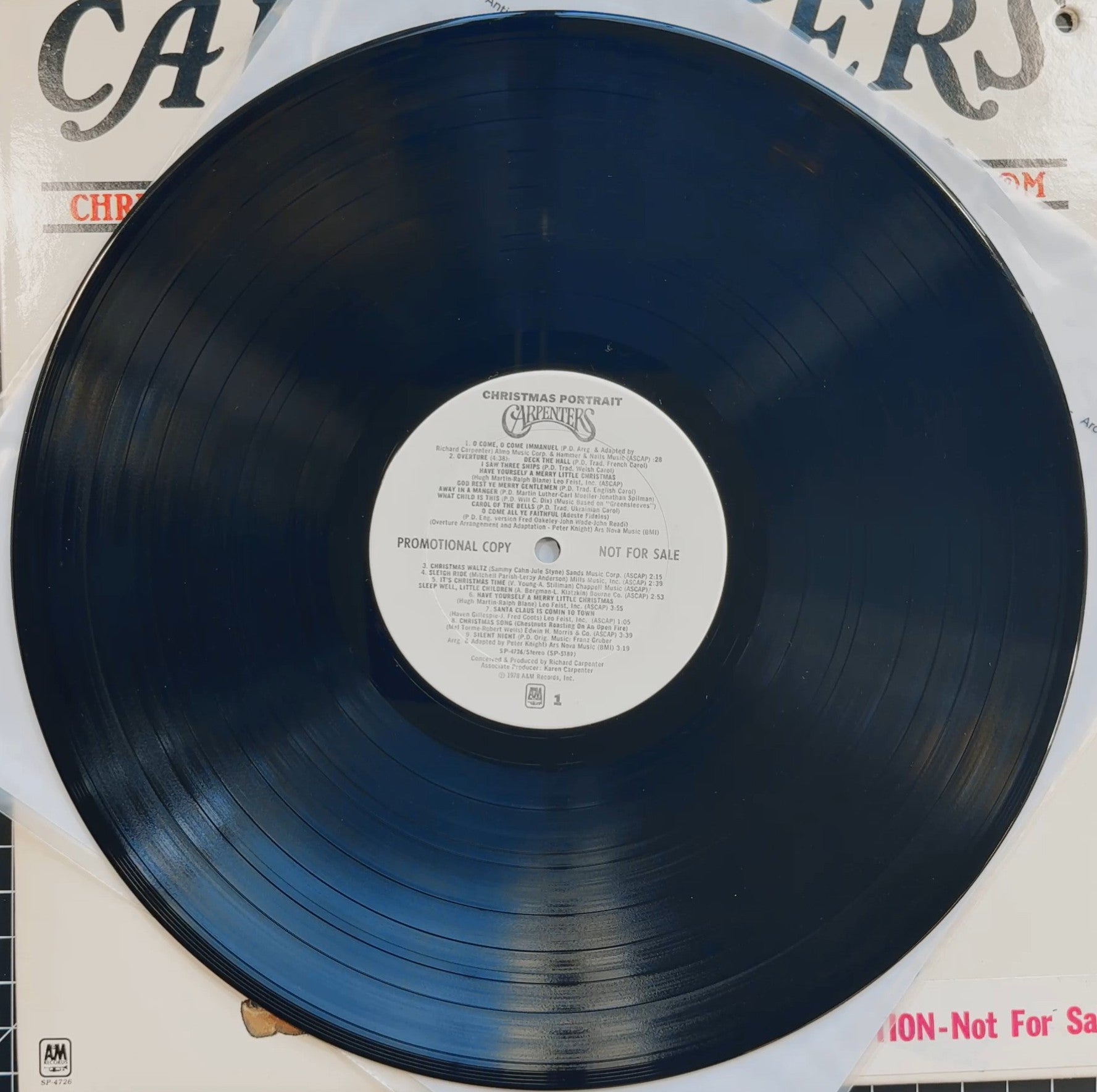RARE Carpenters - Christmas Portrait 1978 PROMO VG+/VG+ Collector Dream!