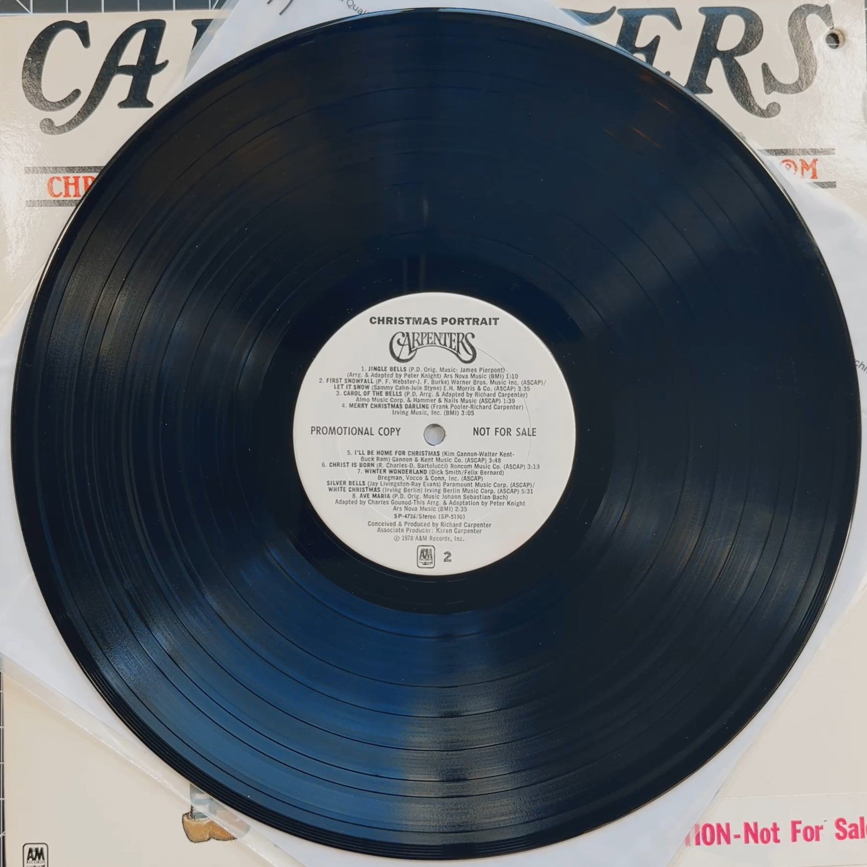 RARE Carpenters - Christmas Portrait 1978 PROMO VG+/VG+ Collector Dream!