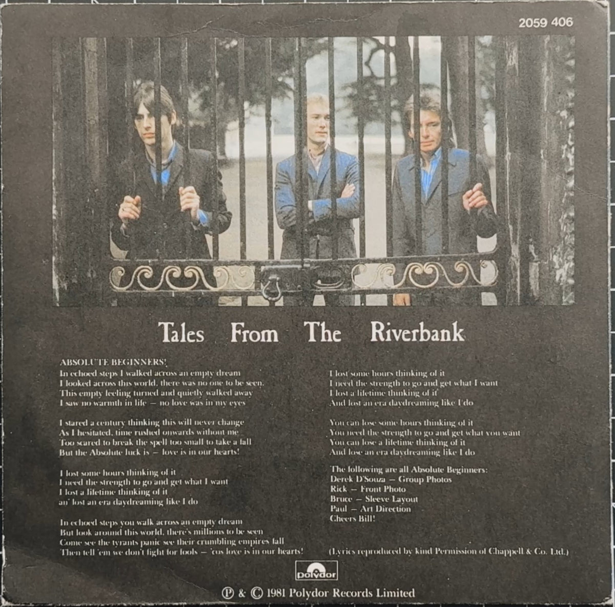 The Jam - Absolute Beginners 1981 Scandinavian First Press 7" VG+/VG