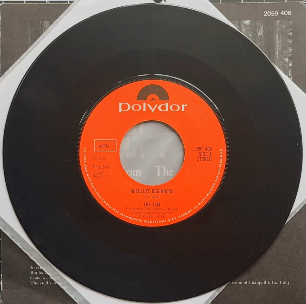 The Jam - Absolute Beginners 1981 Scandinavian 1st Press 7" VG+/VG