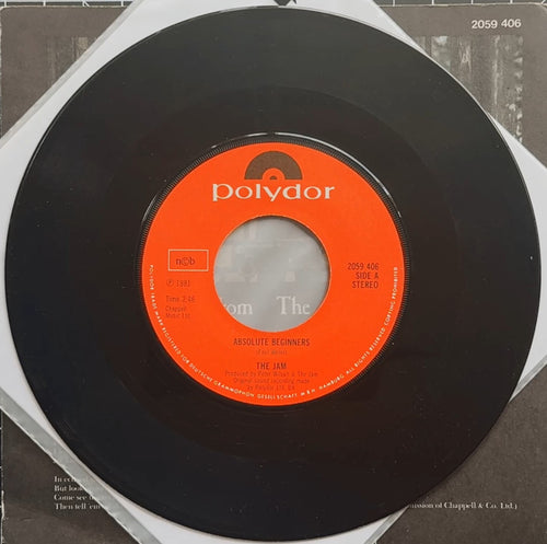 The Jam - Absolute Beginners 1981 Scandinavian 1st Press 7" VG+/VG