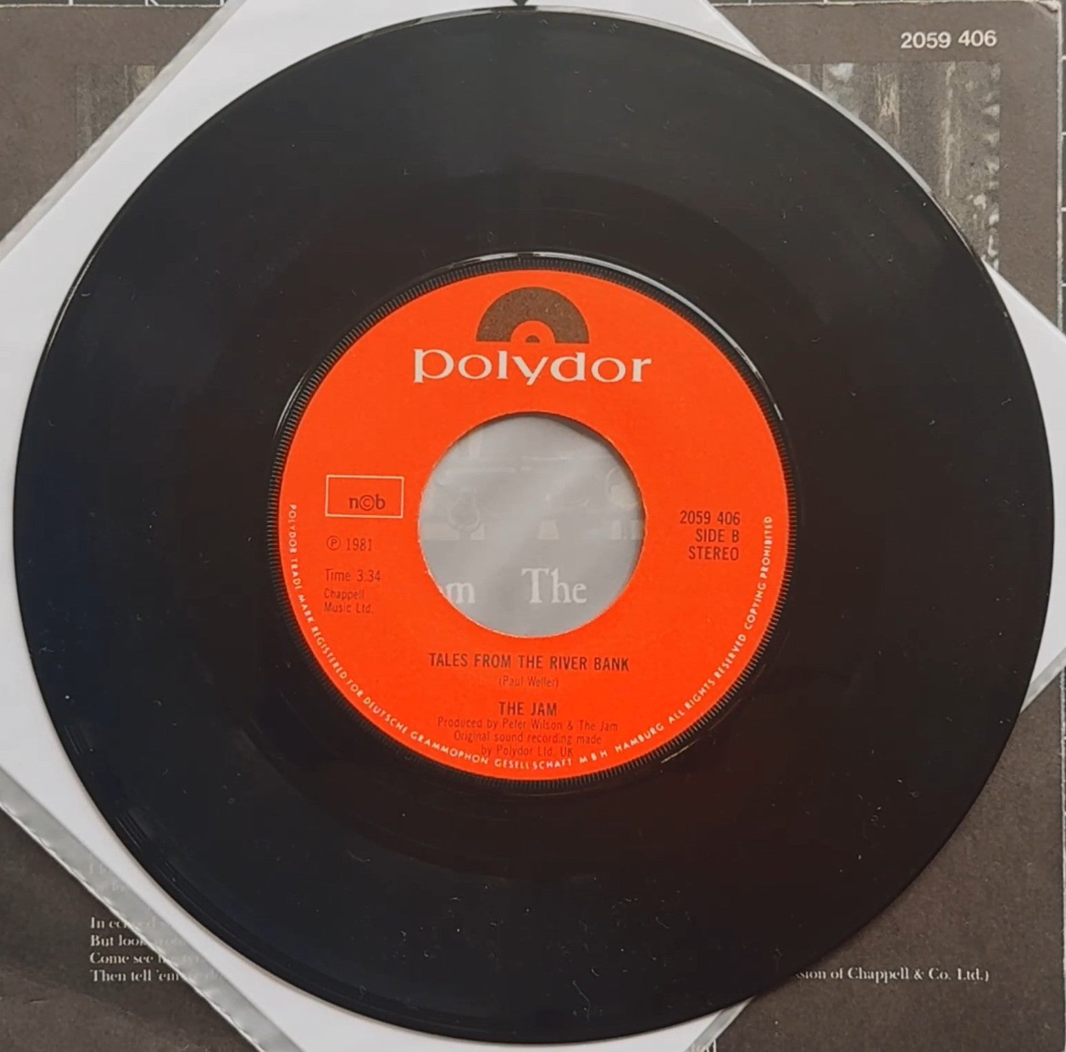 The Jam - Absolute Beginners 1981 Scandinavian 1st Press 7" VG+/VG