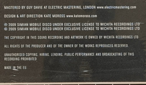Simian Mobile Disco - Audacity Of Huge (2 Versions Available)