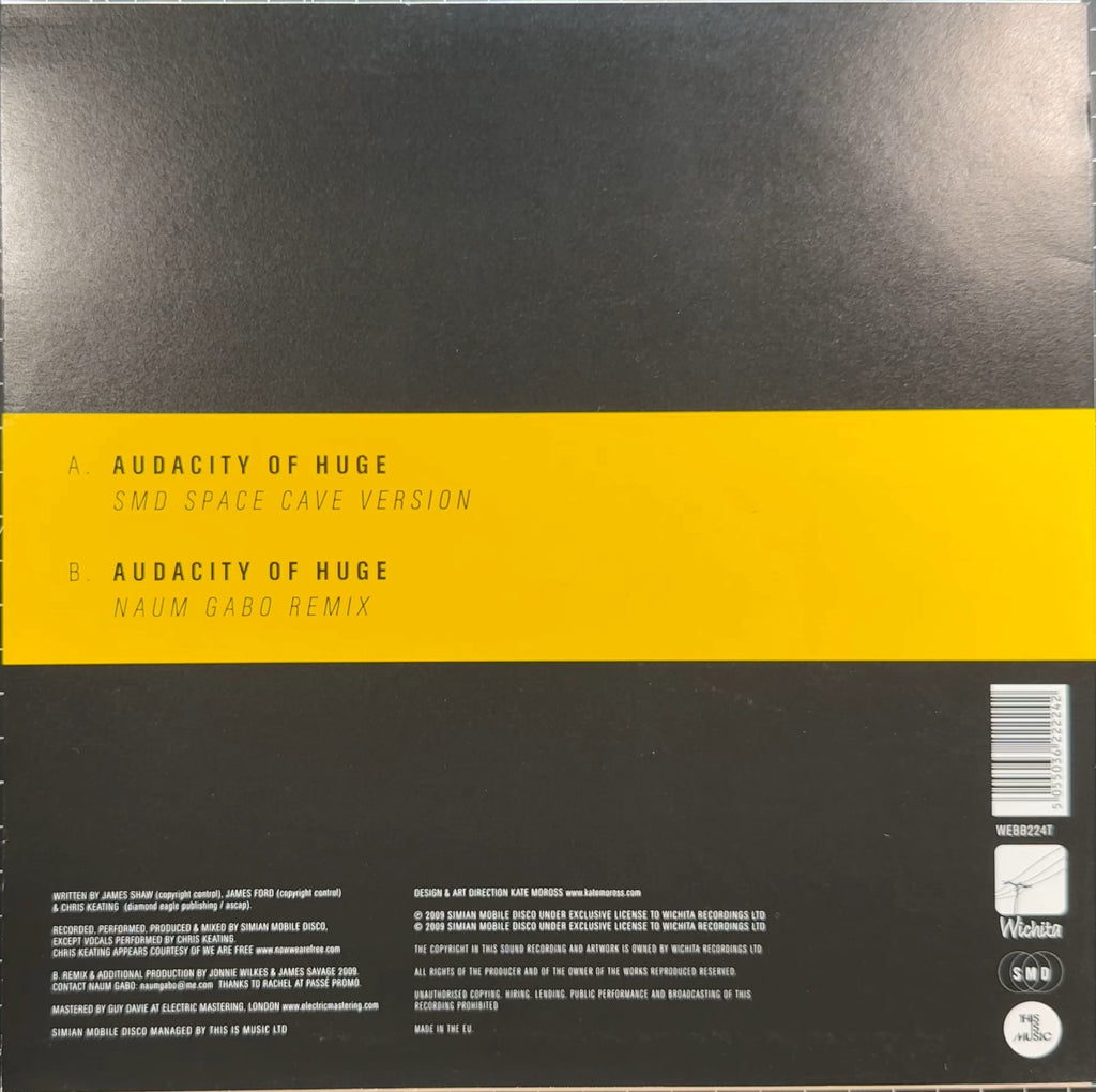 Simian Mobile Disco - Audacity Of Huge (2 Versions Available)