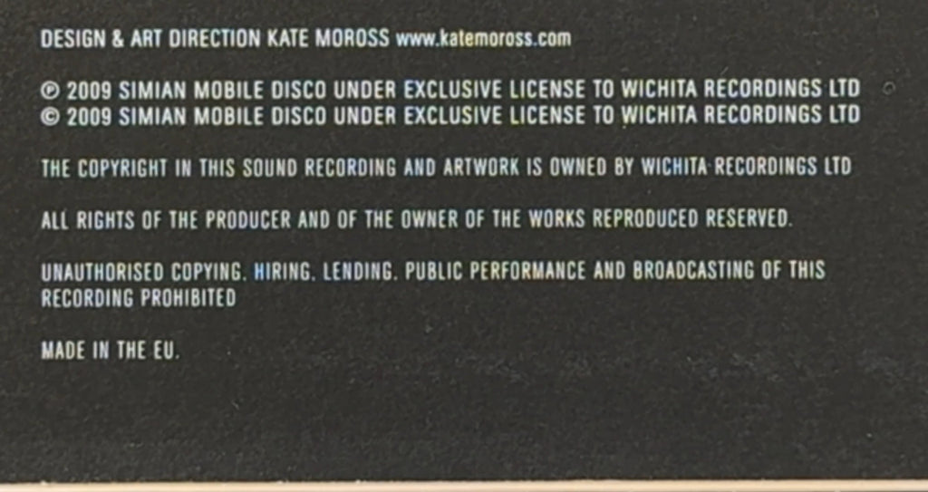 Simian Mobile Disco - Audacity Of Huge (2 Versions Available)