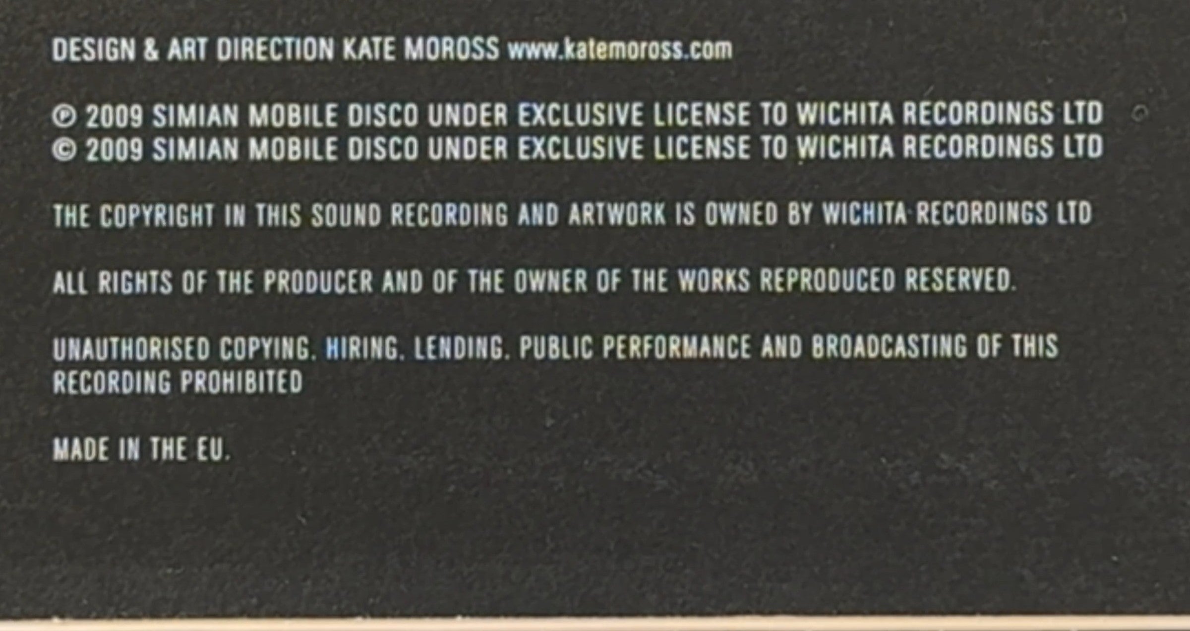 Simian Mobile Disco - Audacity Of Huge (2 Versions Available)