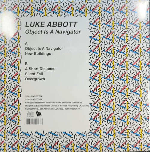 Luke Abbott - Object is a Navigator SEALED/NM 2012 UK 12" EP