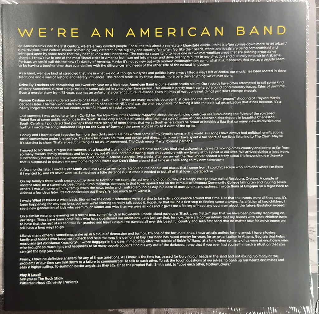 Drive-By Truckers - American Band 2016 Euro 1st Press VG+/VG+