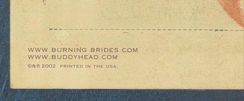 Burning Brides - Fall of the Plastic Empire 2002 Ltd Edtn (900) Blue VG+/VG+