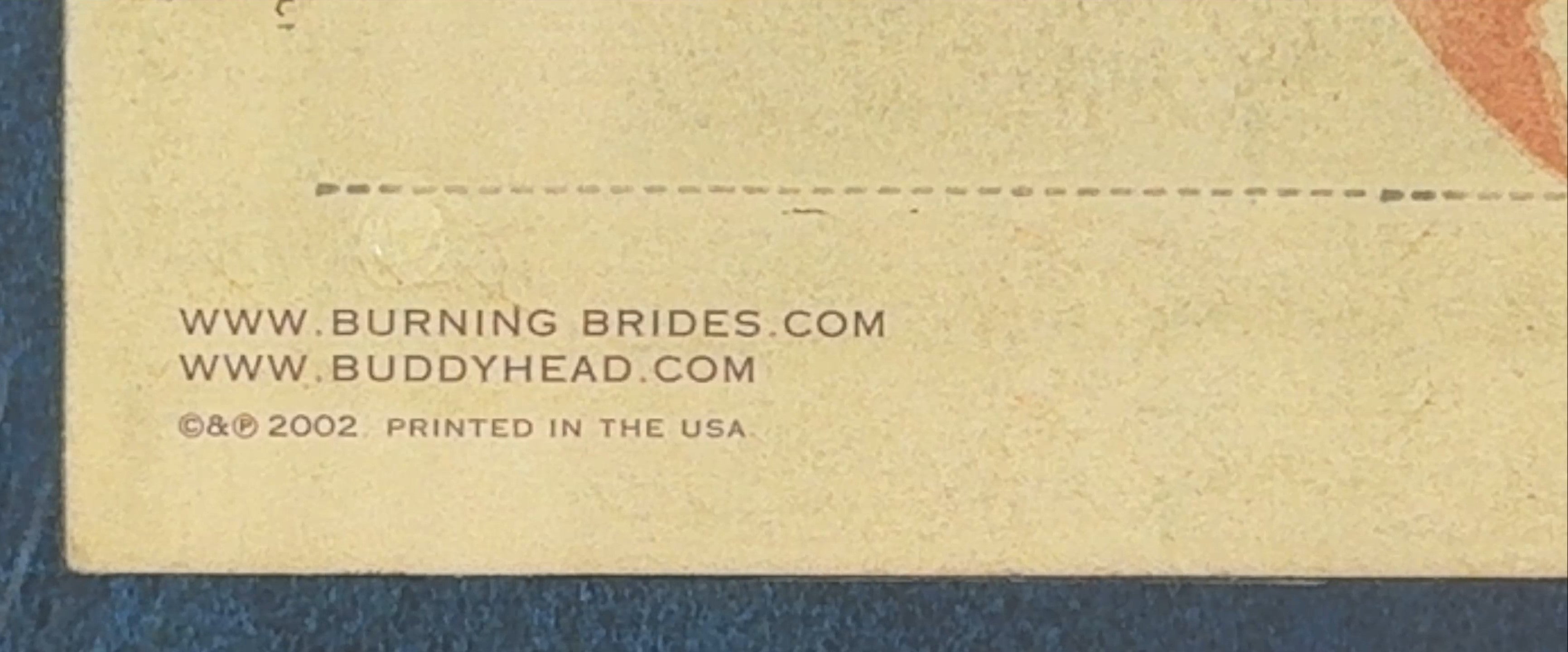 Burning Brides - Fall of the Plastic Empire 2002 Ltd Edtn (900) Blue VG+/VG+