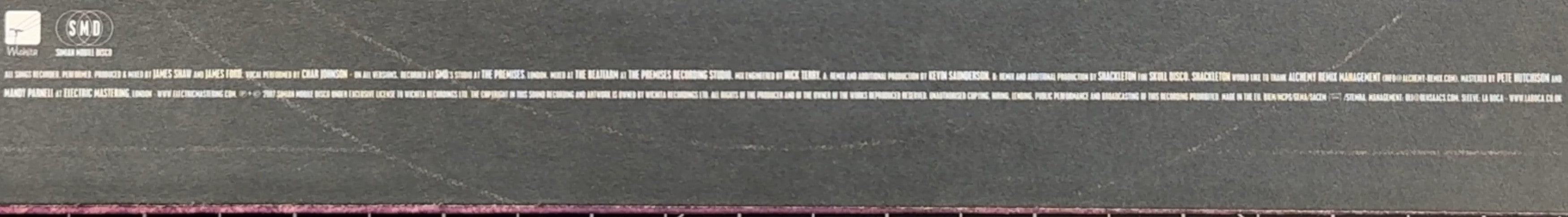 Simian Mobile Disco - Hustler UK 12" Single - 2 Versions