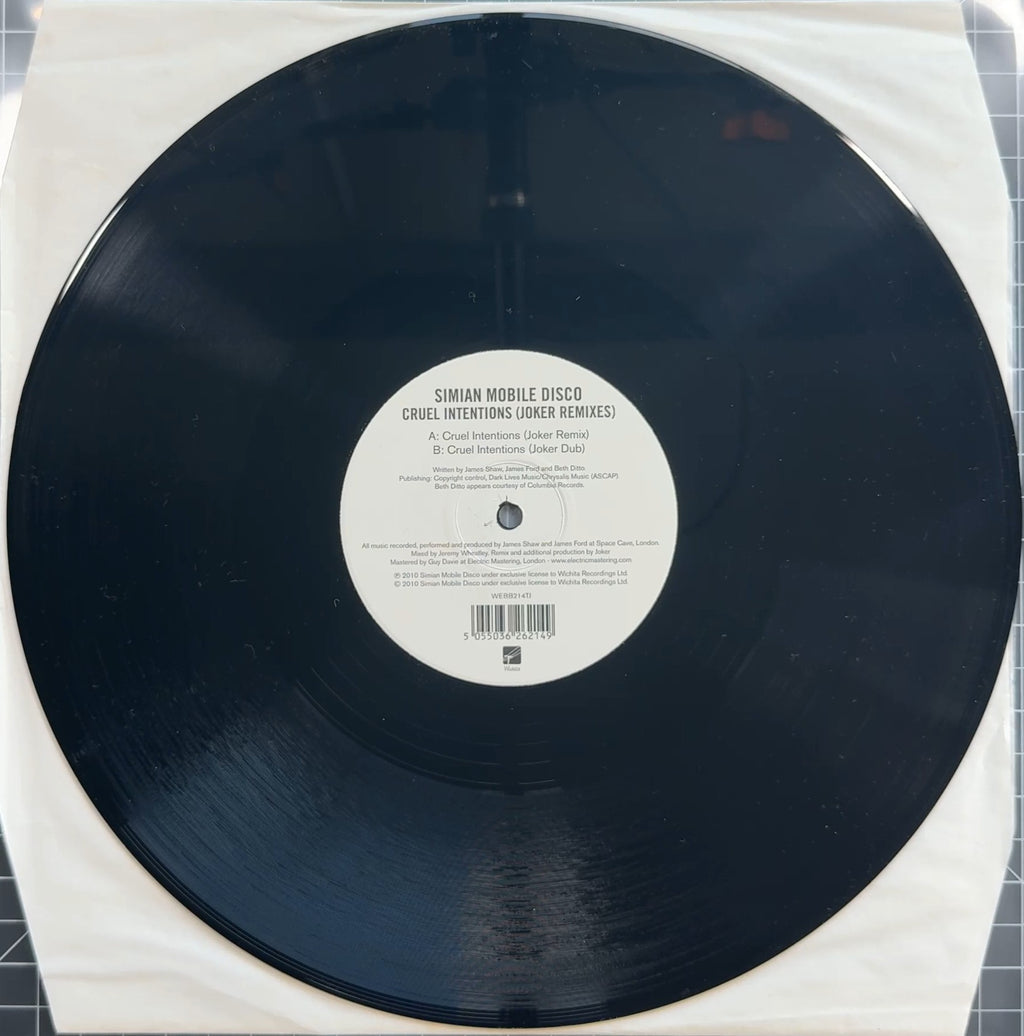 Simian Mobile Disco - Cruel Intentions 2010 UK 12" Single VG+ - 3 Versions