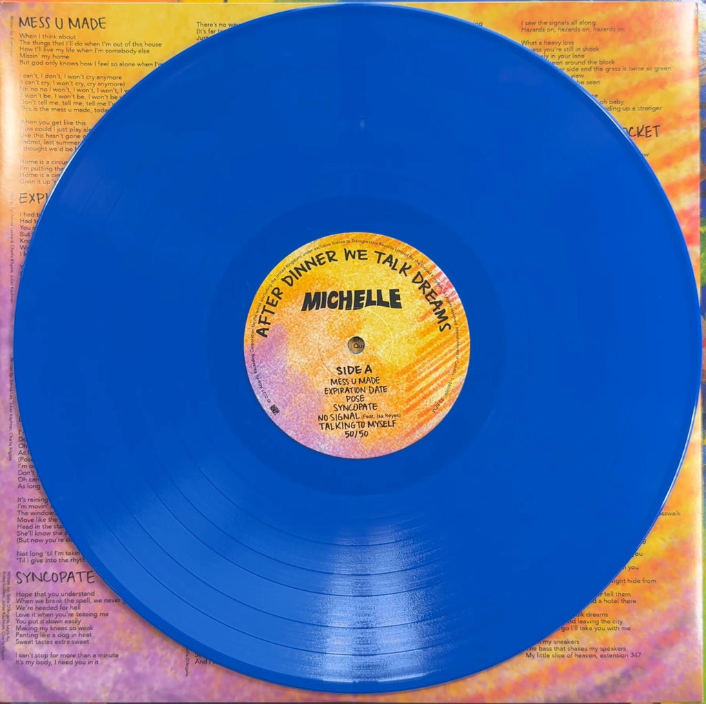 AUTOGRAPH Michelle - After Dinner We Talk Dreams 2022 US Ltd Edtn Blue VG+/VG+