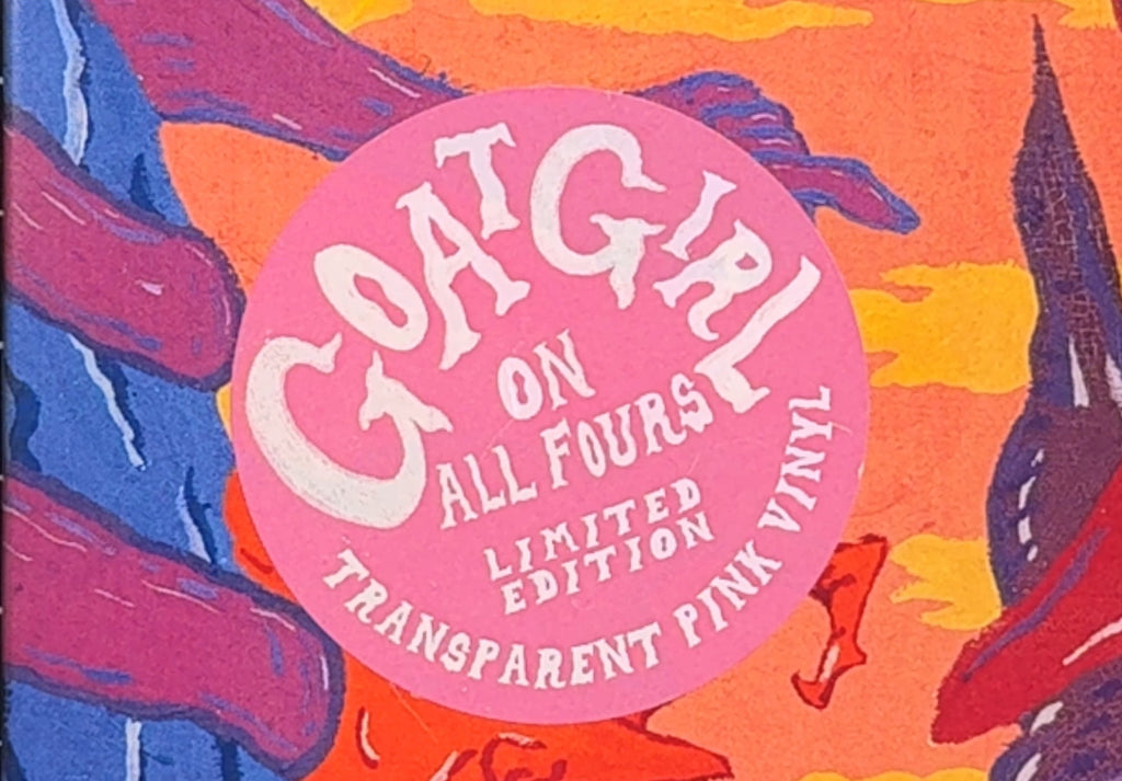 AUTOGRAPH Goat Girl - On All Fours SIGNED Ltd Edtn Pink VG+/VG+