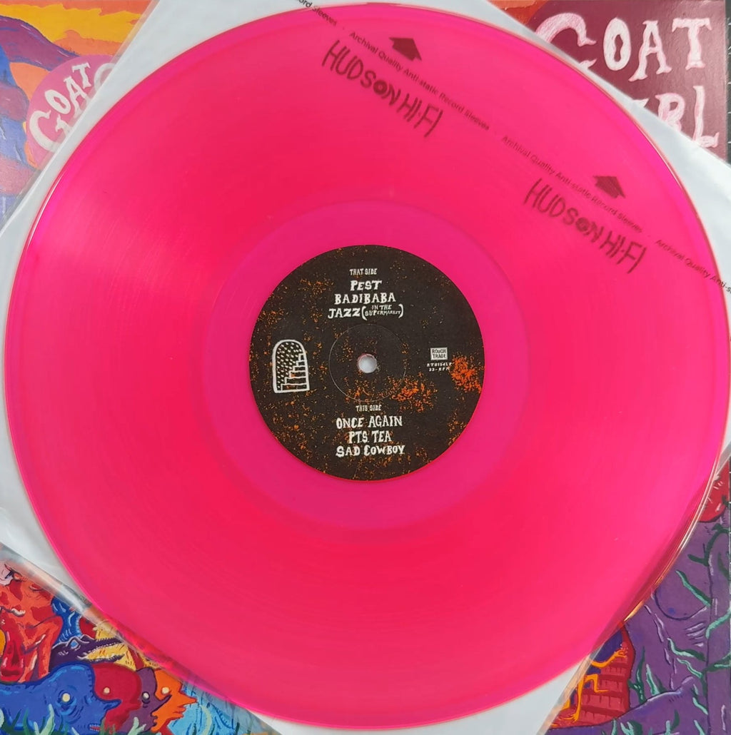 AUTOGRAPH Goat Girl - On All Fours SIGNED Ltd Edtn Pink VG+/VG+