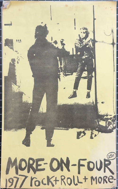 Ultra Rare Original Copy "More-On-Four" Punk Zine from 1977 UK
