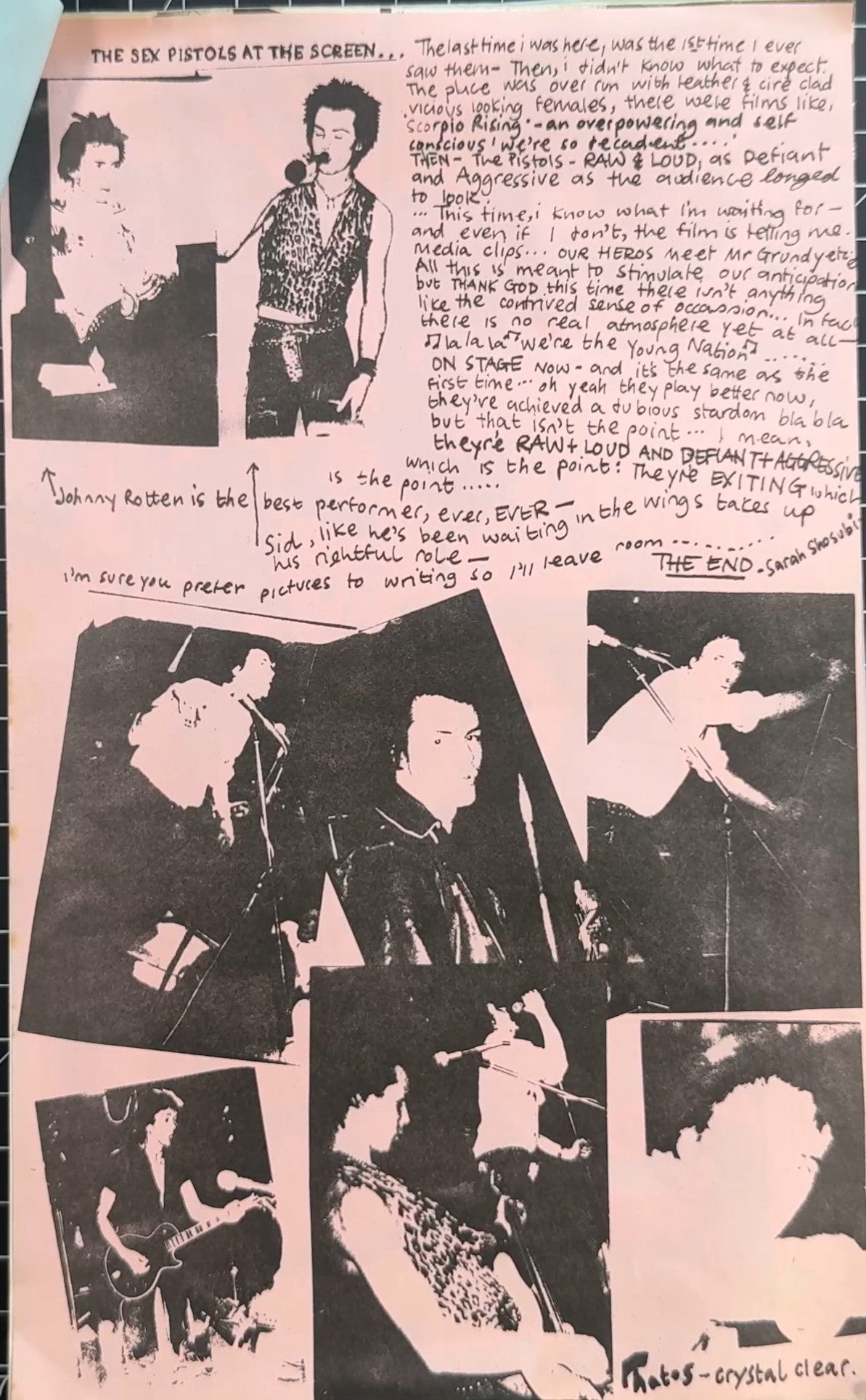 Ultra Rare Original Copy "More-On-Four" Punk Zine from 1977 UK